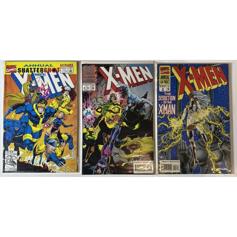 X-MEN (1991) Marvel Comics Annual Lot Run #1 #2 #3 (D2)